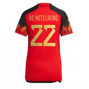 Lacne Ženy Futbalové dres Belgicko Charles De Ketelaere #22 MS 2022 Krátky Rukáv - Domáci
